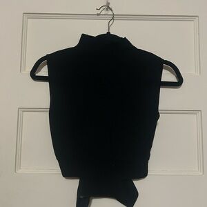 Black Sleeveless Women's Top